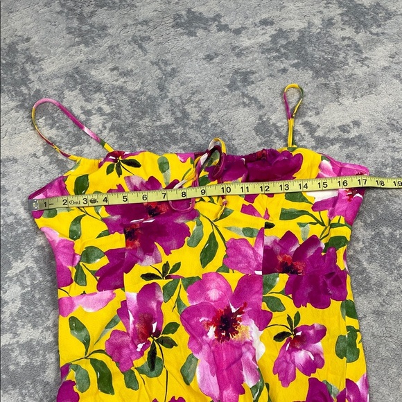 New Favorite Daughter The One That Got Away Floral Keyhole Maxi Dress Sz 10 - Picture 9 of 14